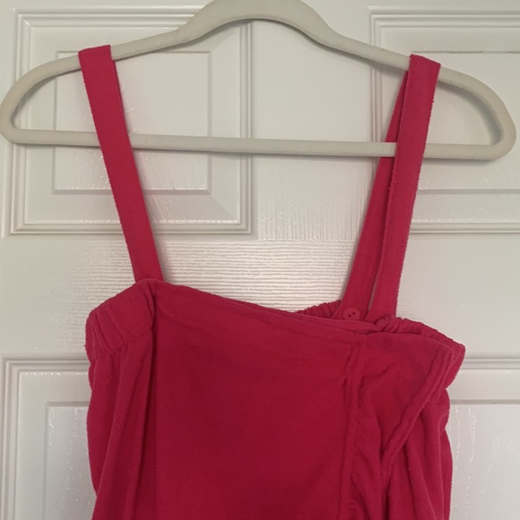 Bath towel wrap with removable straps - Picture 2 of 4